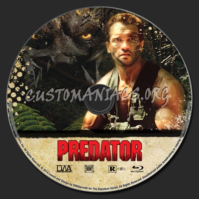Predator blu-ray label