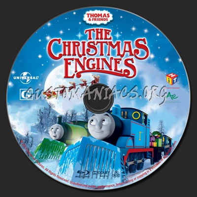 Thomas & Friends: The Christmas Engines blu-ray label
