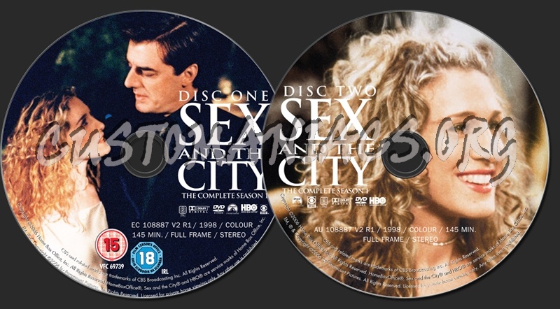 Sex and the City Season 1 dvd label