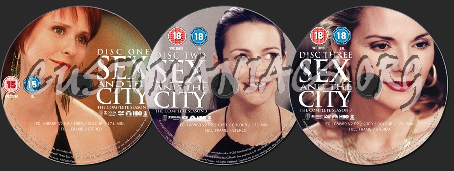 Sex and the City Season 3 dvd label