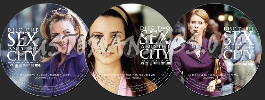 Sex and the City Season 4 dvd label