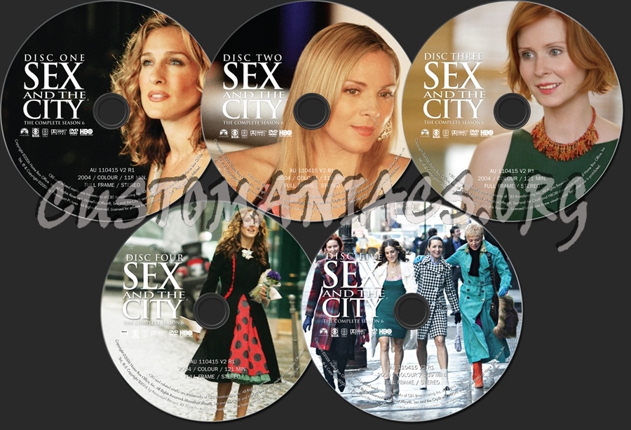 Sex and the City Season 6 dvd label