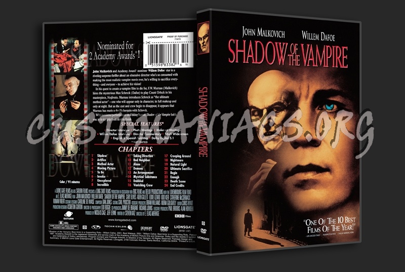 Shadow of the Vampire dvd cover