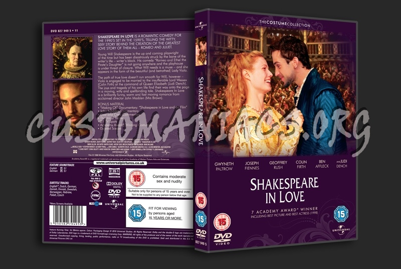 Shakespeare in Love dvd cover