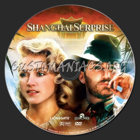 Shanghai Surprise dvd label