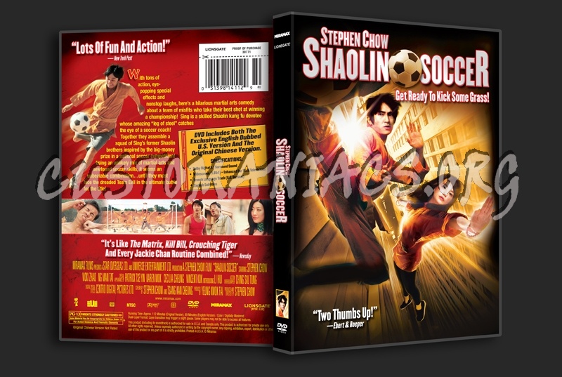 Shaolin Soccer dvd cover DVD Covers Labels by Customaniacs id