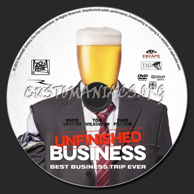 Unfinished Business dvd label