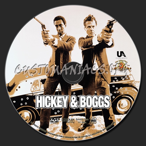 Hickey & Boggs (1972) dvd label
