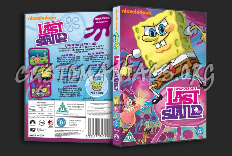 Spongebob Squarepants Spongebob's Last Stand dvd cover