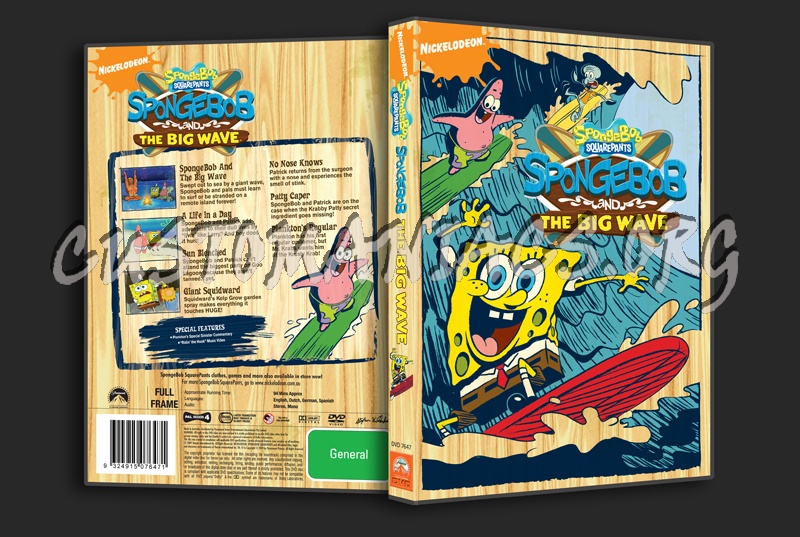 Spongebob Squarepants The Big Wave dvd cover