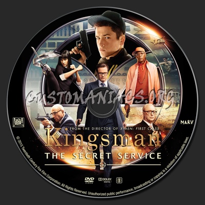 Kingsman: The Secret Service dvd label