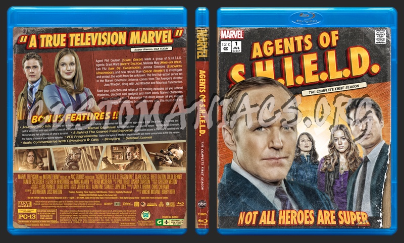 Agents of S.H.I.E.L.D. (Shield) Season 1 blu-ray cover