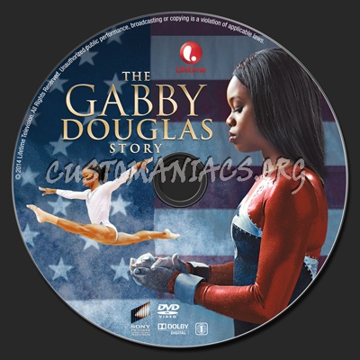 The Gabby Douglas Story dvd label