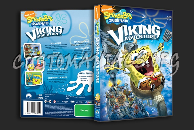 Spongebob Squarepants Viking Adventure dvd cover