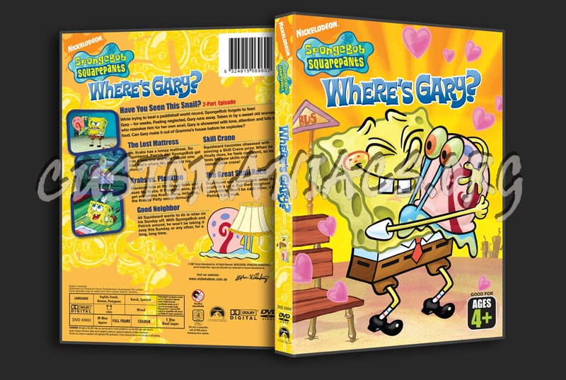 Spongebob Squarepants Where's Gary? dvd cover