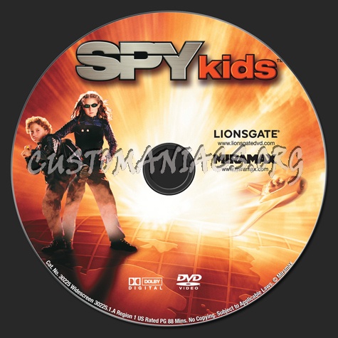 Spy Kids dvd label