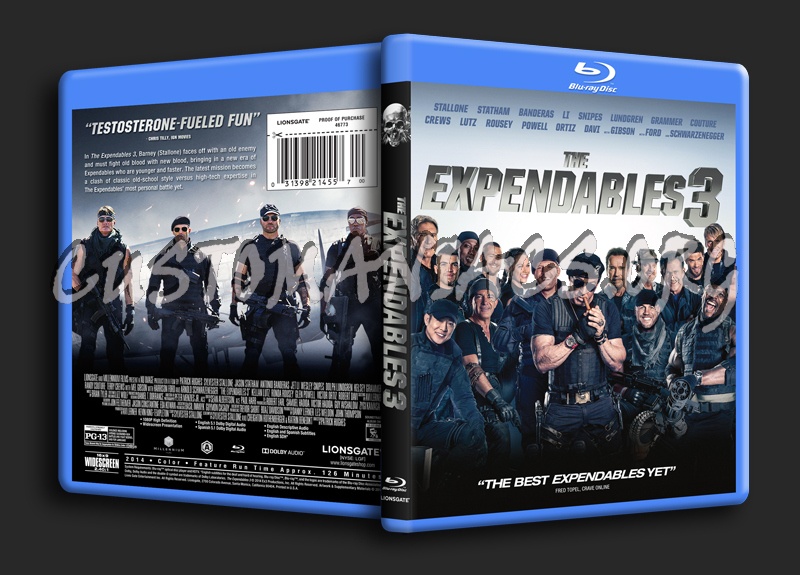 The Expendables 3 blu-ray cover