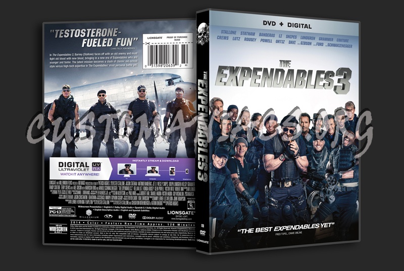 The Expendables 3 dvd cover