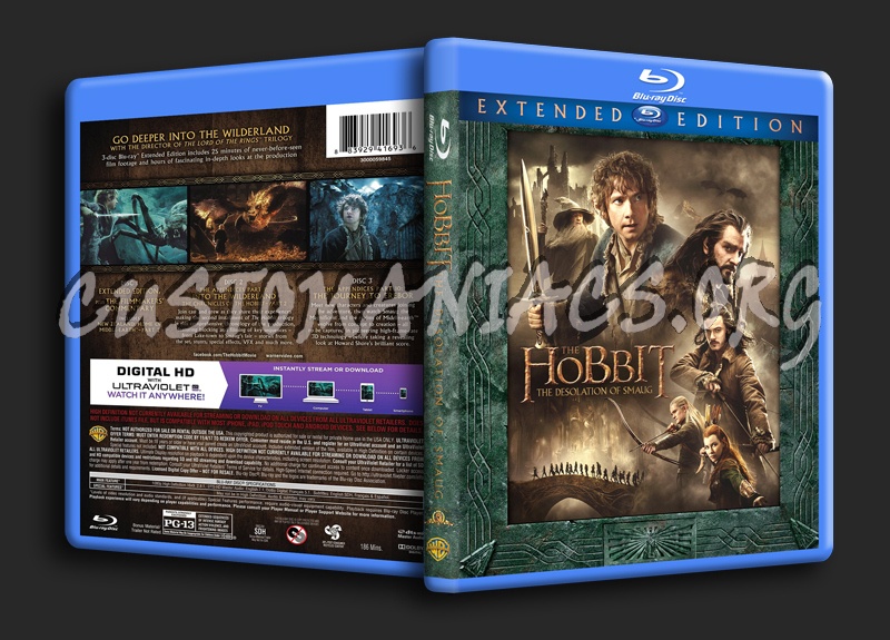 The Hobbit The Desolation of Smaug blu-ray cover