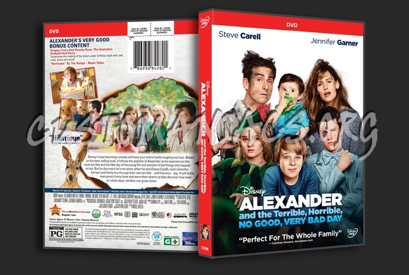 Alexander and the Terrible, Horrible, NO GOOD, VERY BAD DAY dvd cover