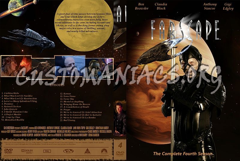Farscape continuation of the project dvd cover