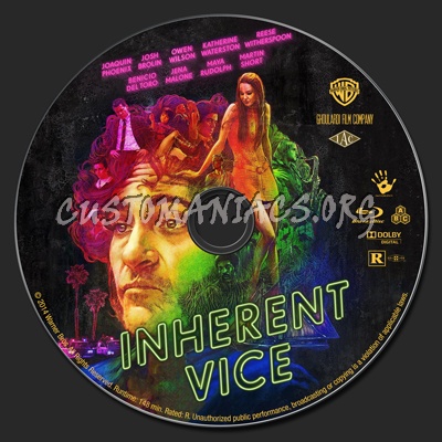 Inherent Vice blu-ray label