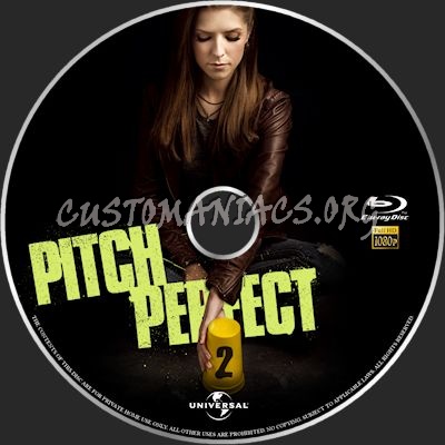 Pitch Perfect 2 blu-ray label