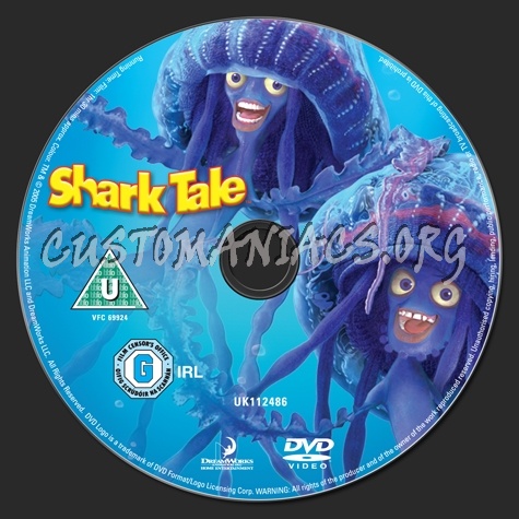 Shark Tale dvd label