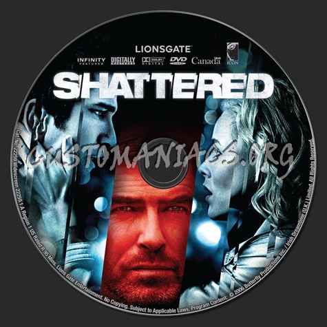 Shattered dvd label