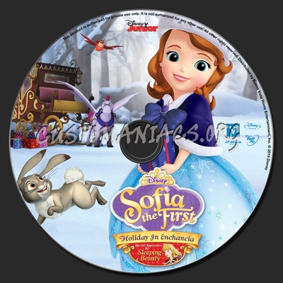 Sofia The First Holiday In Enchancia blu-ray label