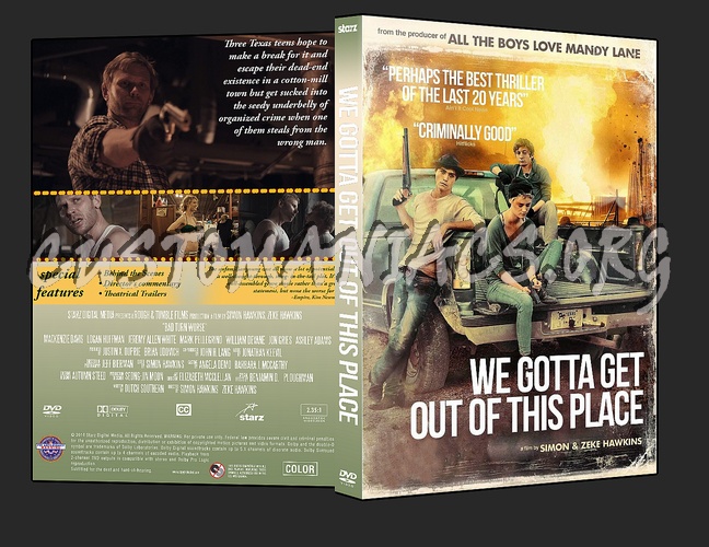 We Gotta Get Out of This Place dvd cover