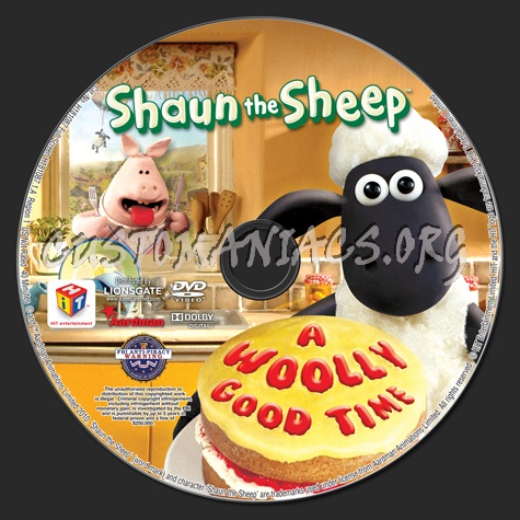 Shaun the Sheep A Woolly Good Time dvd label