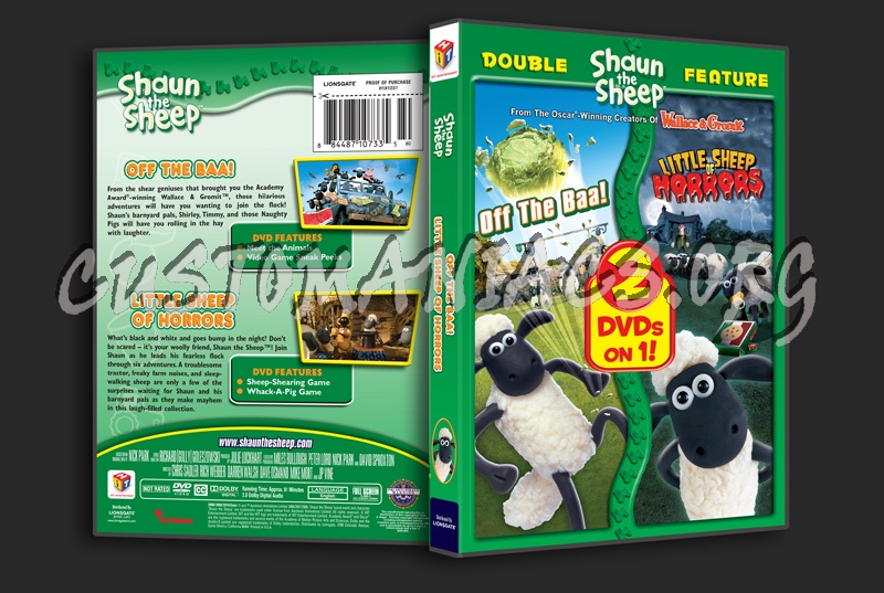 Shaun the Sheep Off the Baa! / Little Sheep of Horrors dvd cover