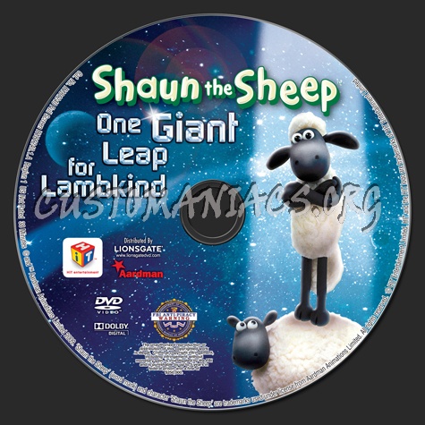 Shaun the Sheep One Giant Leap for Lambkind dvd label
