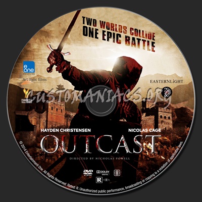 Outcast dvd label