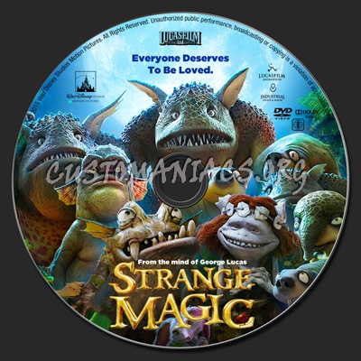 Strange Magic dvd label