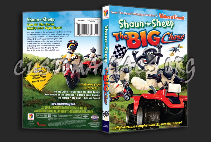 Shaun the Sheep The Big Chase dvd cover