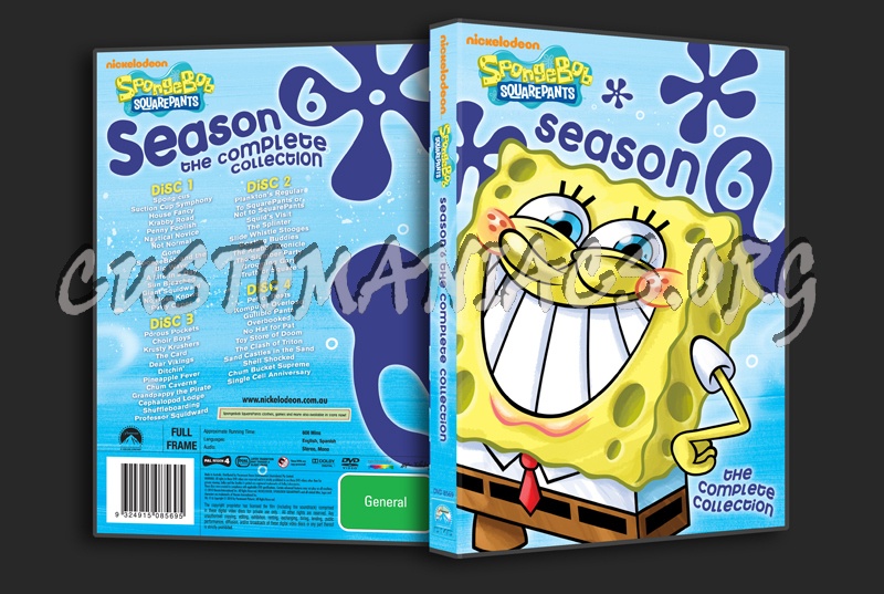 Spongebob Squarepants Season 6 dvd cover