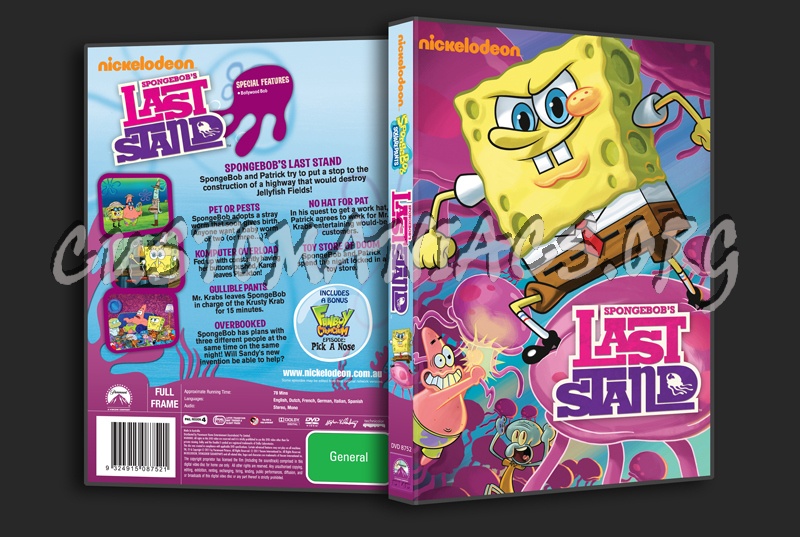 Spongebob Squarepants Spongebob's Last Stand dvd cover