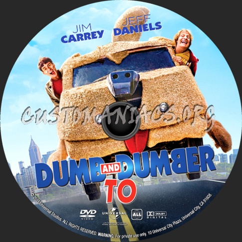 Dumb and Dumber To (2014) dvd label
