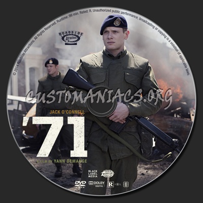 71 dvd label