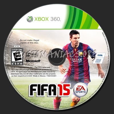 Fifa15 NTSC dvd label