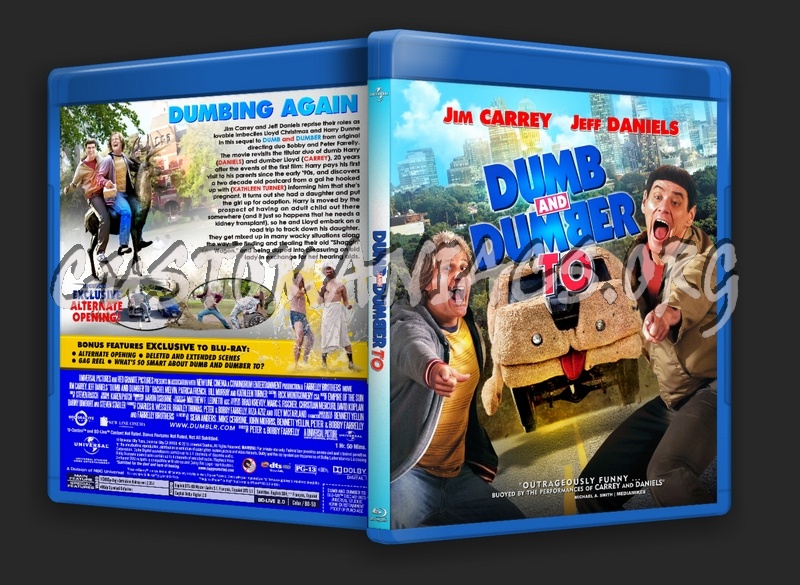 Dumb and Dumber To (2014) blu-ray cover