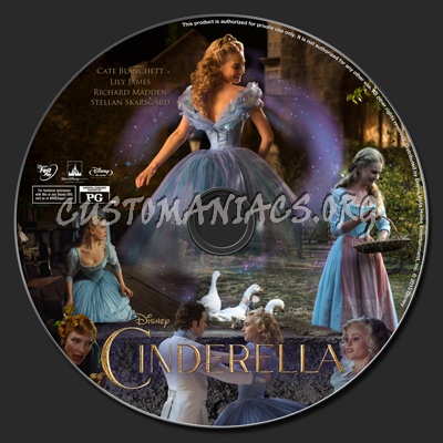 Cinderella (2015) blu-ray label