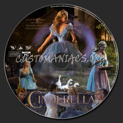 Cinderella (2015) dvd label