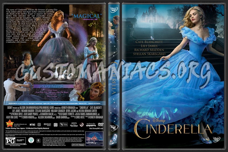 Cinderella (2015) dvd cover