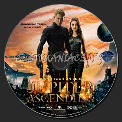 Jupiter Ascending blu-ray label