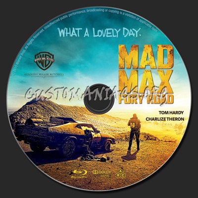 Mad Max: Fury Road blu-ray label