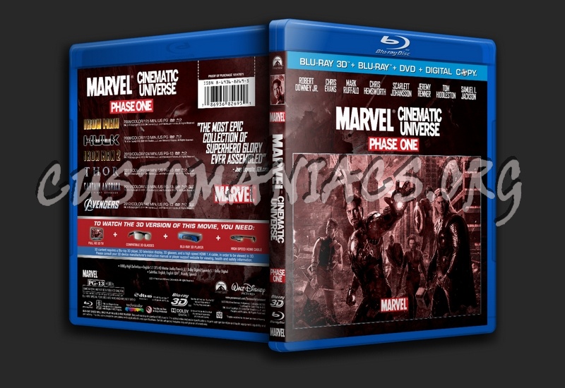 Marvel Cinematic Universe Phase One blu-ray cover