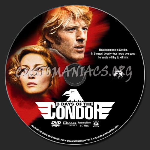 3 Days of the Condor dvd label